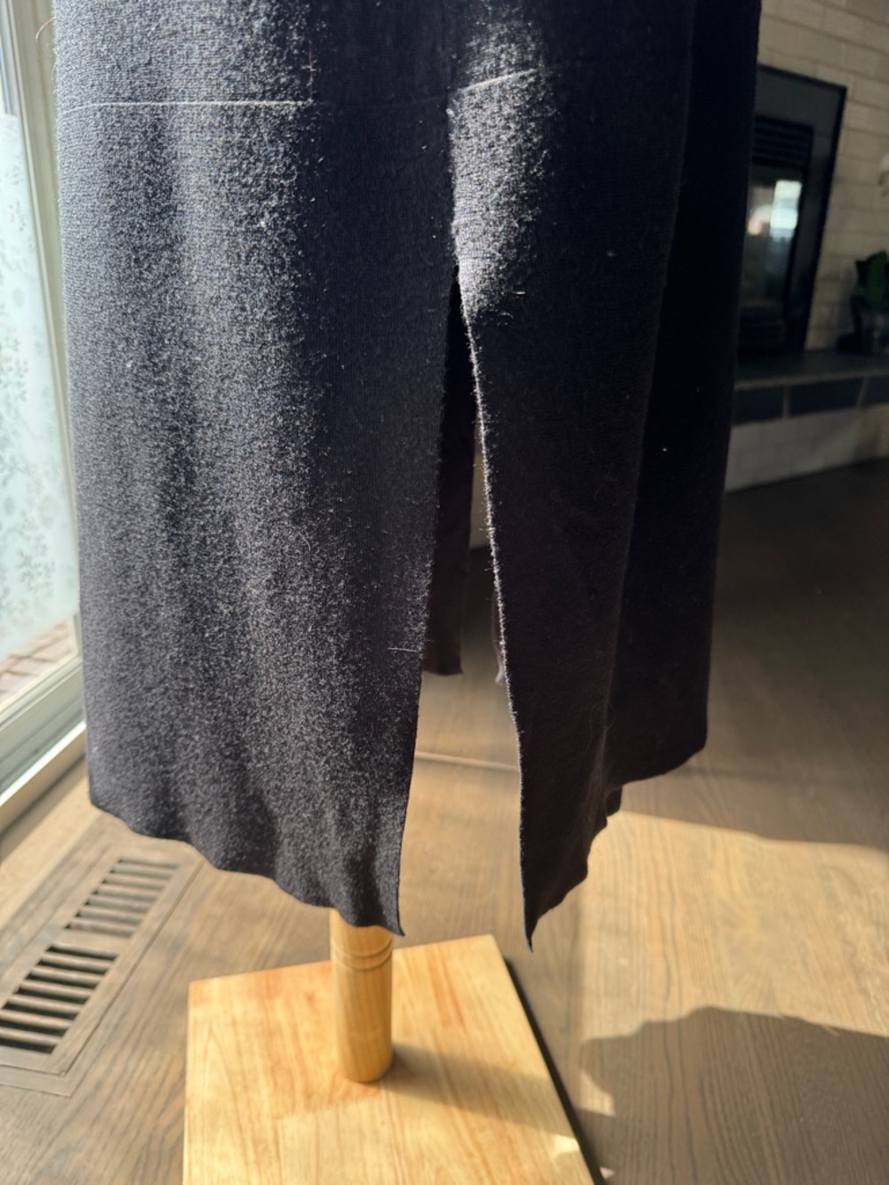 Talbots Black Open-Front Long Cardigan Sweater - Picture 8 of 8